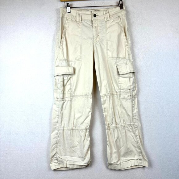 Hollister Pants - Hollister Y2K Ivory Baggy Carpenter Pants Size 24 Hippie American Workwear
